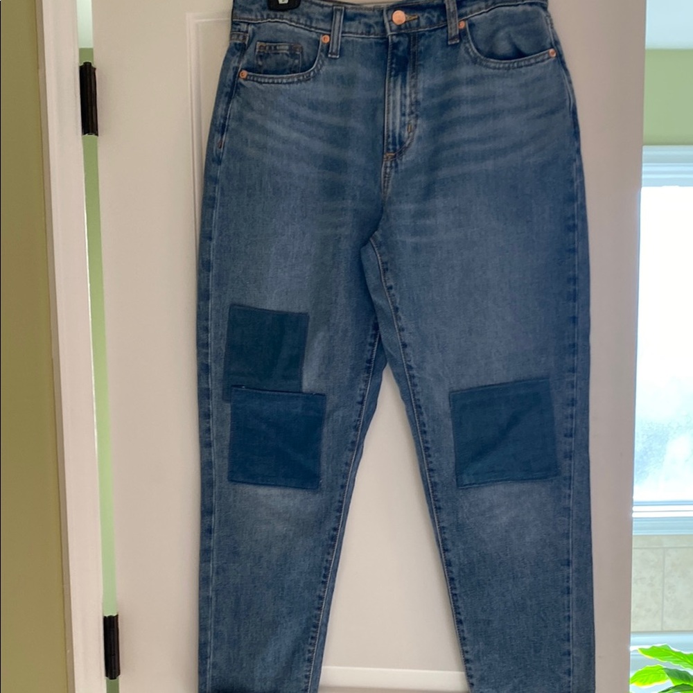 Denim Jeans with Patchwork Detail